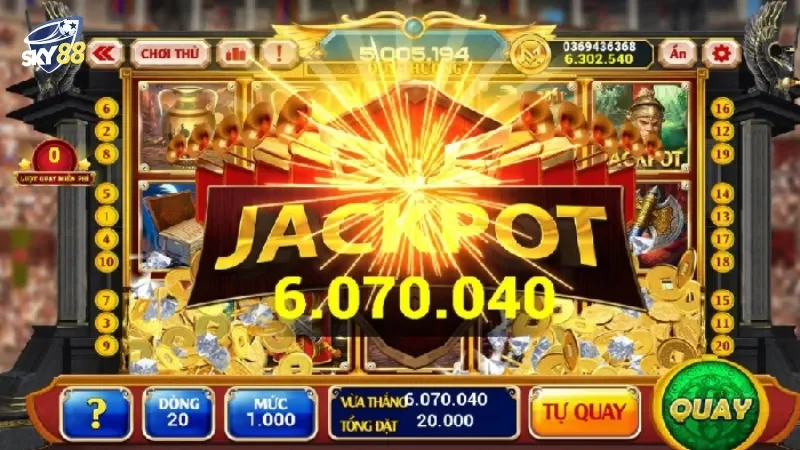 Tỷ lệ trả thưởng hấp dẫn khi chơi slot game xin xăm đại cát